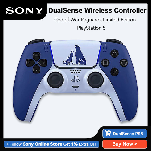 Sony PS5 DualSense Wireless Controller God of War Ragnarok Limited Edition  PlayStation 5 Gamepad Bluetooth Adaptive